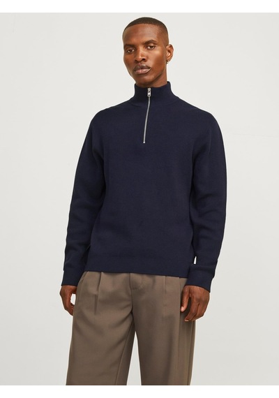 Jack & Jones Jprmılano Stıtch Knıt Half Zıp Sn Night Sky Çok Renkli