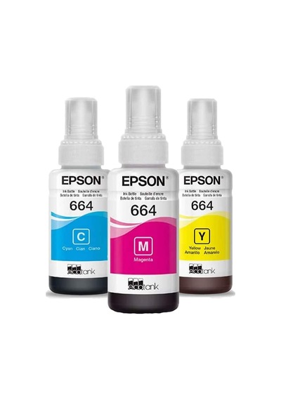 Epson 664  L386 3 Renk Şişe Mürekkep