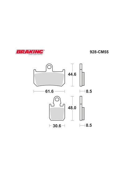 Yamaha V Max 1700 2011 Brakıng 928cm55 Sinterli Ön Fren Balatası