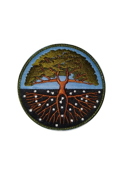 Yaşam Ağacı Soy Ağacı Nakış Işleme Arma Patch Peç 8X8 Cm Çok Renkli