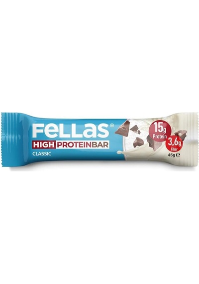 Fellas Yüksek Protein Bar - Klasik Sade 45g 3 Adet