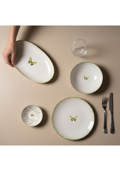 Güral Flora Green 12 Parça 4 Kişilik Kahvaltı Takımı 4883 2732476