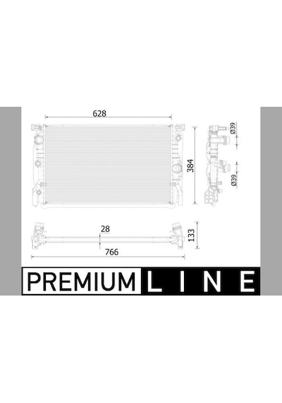 Motor - 105 - Su Radyatoru Premıum Lıne Bmw G11 G12 15 20 G15 G16 - Dpmıx-hb - 18 20