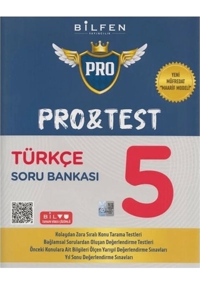5.sınıf Türkçe Pro Test Soru Bankası Yeni Müfredat