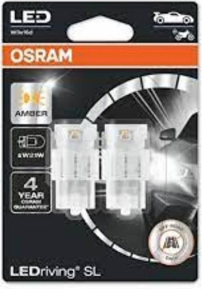 T20 W21w Tek Devreli Led Ampul Sarı Ledriving 12v 2 Li Set Osram 7505dyp-02b