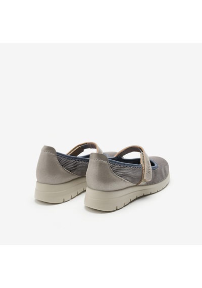 6012 Grey Babet Kadın 27 B87 Sx Carema Fly Flot Cloth Slipper Cloth