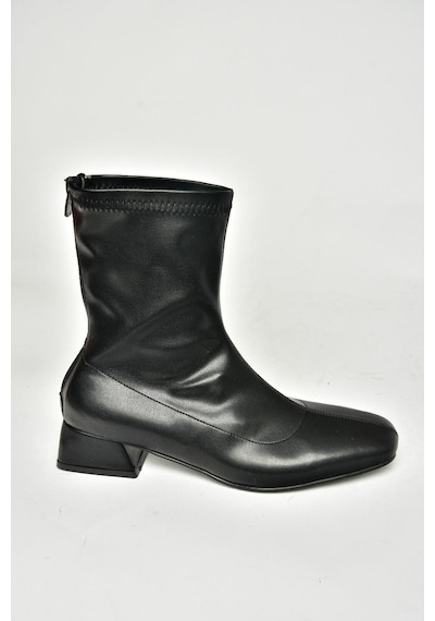 Fox Shoes T642749009 Siyah Streç Kadın Bot Siyah