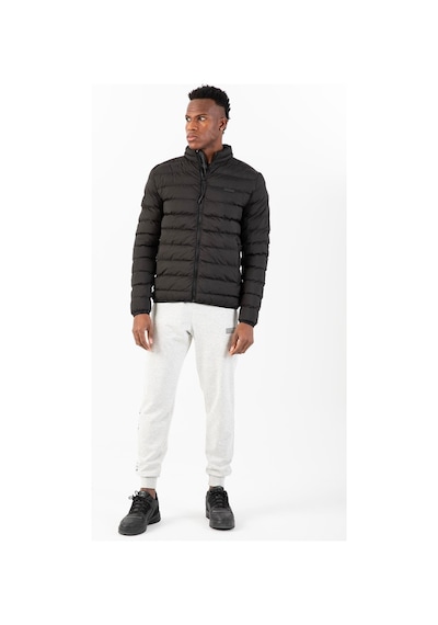 Maraton Sportswear Regular Erkek Dik Yaka Takma Kol Basic Siyah Mont 22314-siyah Siyah