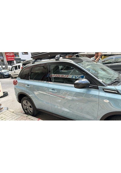 Suzuki Vitara 2016-2024 Cam Çıtası 4 Parça Krom Paslanmaz Çelik
