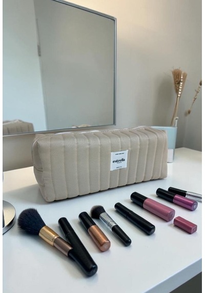 Estrella Paris Seul Dy-son Airwrap Ve Tüm Saç Şekillendiriciler İçin Xl Boy Çanta Seyahat Çantası Mürdüm Bej