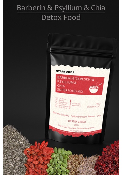 Barberin & Psyllium & Chia Superfood Mix No: 3  Food  Destek Gıdası Chia Tohumu Diğer