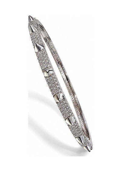 Les Petites Mains Konik Detaylı Zirkon Taşlı Silver Bilezik Gümüş