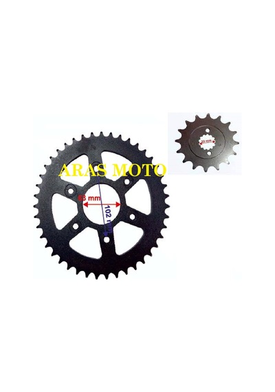 Bajaj Dominar Ön Ve Arka Dişli 400 Ktm 200 Duke 390 2015 2020 -ar