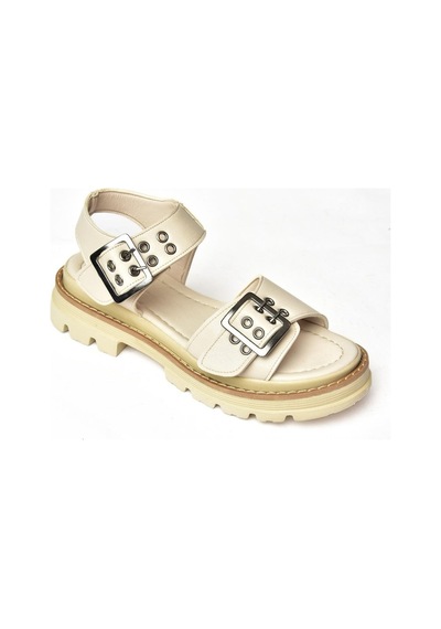 Fox Shoes S996074009 Bej Kadın Sandalet Bej