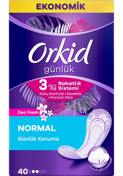 Orkid Deofresh Eko Korumalı Günlük Ped 40'lı