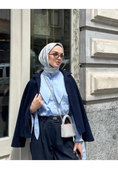 Bushu Dream Twill Eşarp Açık mavi