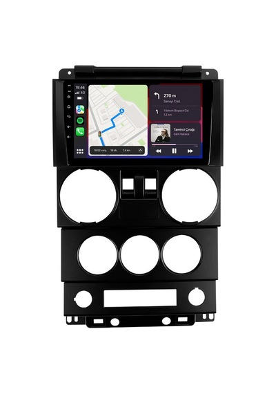 Jeep Rubicon 2008-2010 Android Multimedya Carplay Android Auto Navigasyon Kameralı 8gb Ram 64gb 9"