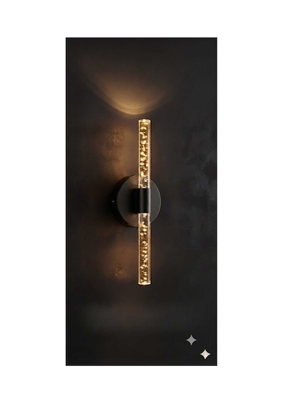 Bubbleflux Small 31 Cm Modern Tasarım Led Aplik - Duvar Lambası - Siyah - Elektrikli - Günışığı Siyah Elektrikli