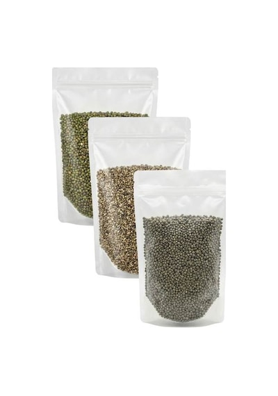 İpek Değirmen Maş Fasulyesi Bamya Tohumu Kendir Doğal Vegan Set 3 x 100 G