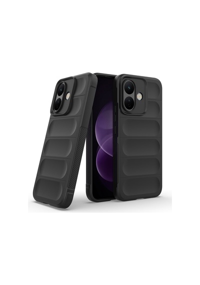 Redmi Note 17 Pro Kılıf Esnek Tpu Oyuklu Arka Yüzey Tasarımlı Etnik Silikon Kapak Siyah