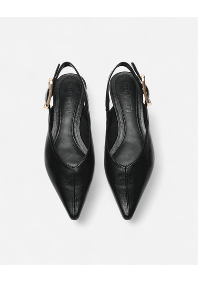Steve Madden Sıanna Black Leat Kadın Siyah Babet Sıanna