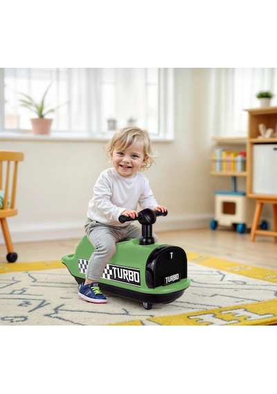 İlk Arabam Turbo Bin Git - Müzikli Ve Işıklı Gelişim Destekleyici Eğitici Çocuk Arabası Yeşil