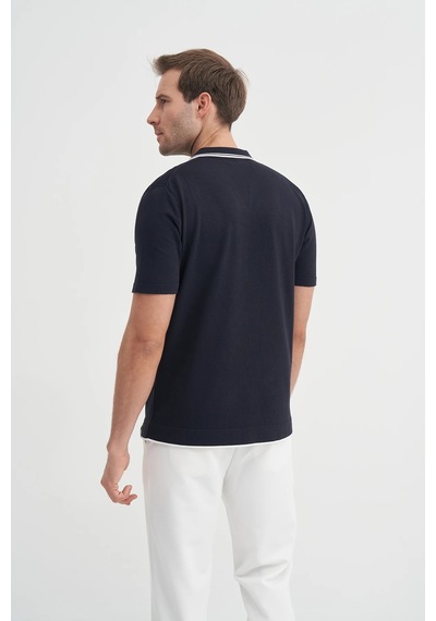 Cazador Triko Lacivert Erkek Polo Yaka T-shirt 3037 Lacivert