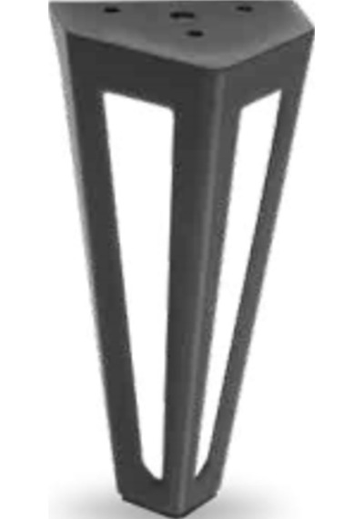KARAKOÇ, NEPTÜN 14 CM METAL, SİYAH  KOLTUK,BAZA,MOBİLYA AYAĞI (4 ADET)