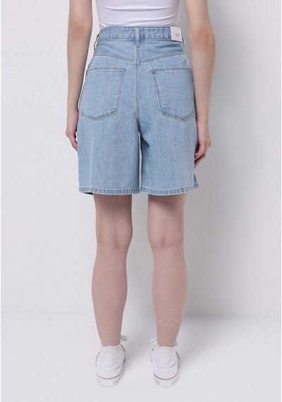 Colin's Colins Loose Fit Yüksel Bel Düz Kadın İndigo Jean Şort Cl1075192 Q1.v1 Dn44391 Denim