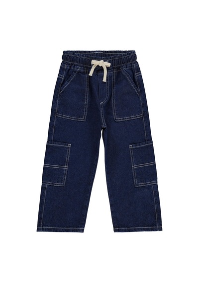 Civil Boys Kontras Dikişli 2-5 Yaş Pantolon - Mavi KOYU MAVİ 20D68410126S1