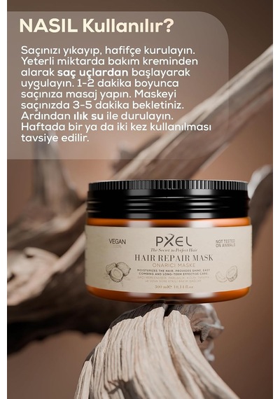 Lexroo Onarıcı Saç Maskesi 300 Ml - Vegan Formül
