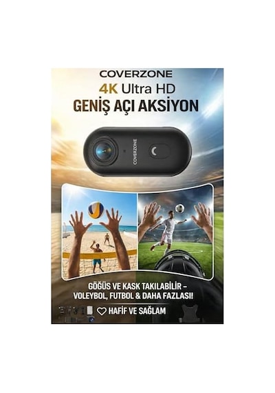 Göğüse Takılabilir Mıknatıslı Kolyeli 1080p Mini Geniş Açı Aksiyon Kamera Hafif Ve Kompakt Tasarım Spor, Koşu, Outdoor, Günlük Kullanım İçin Pov Kayıt Kamerası- Kask Kamera Siyah