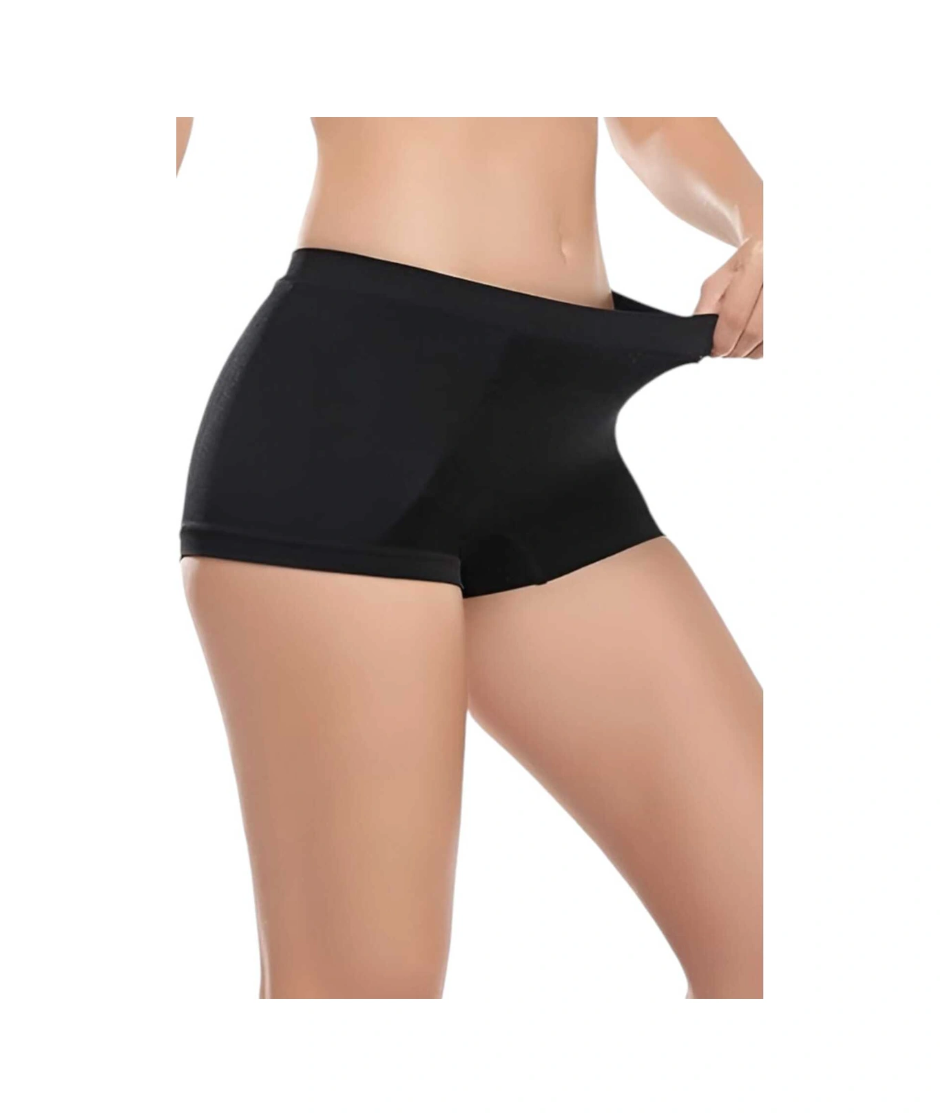 Tezzgelsin Kadın Dikişsiz Boxer 3'lü Set Siyah
