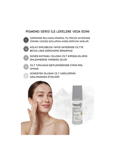 Natexia Beyazlatma Etkili Pigmend Güneş Koruyucu Losyon SPF50+ 100 Ml