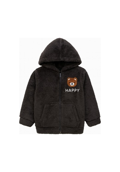 Uğur Bebe Welsoft Siyah Peluş Çocuk Hırka Kapüşonlu Fermuarlı Sıcak Tutan Kışlık Mont Siyah Siyah Uğur Bebe Welsoft Siyah Peluş Çocuk Hırka Kapüşonlu Fermuarlı Sıcak Tutan Kışlık Mont Siyah Siyah