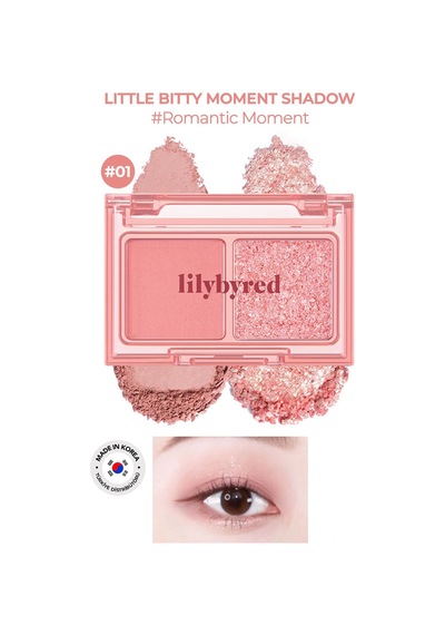Lilybyred 2’Li Mat / Parlak Far Paleti Little Bitty Moment Shadow 01 Romantic Moment Mat / Parlak