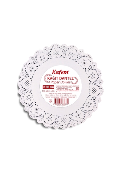 Kafem Dantel Kağıt 38 cm 100 Lü x 5 Paket
