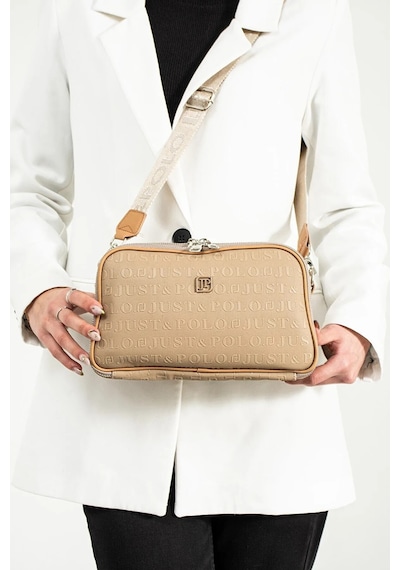 Just Polo Kadın Ayarlanabilir Uzun Askılı Omuz Çantası Ebat 17x27 Vizon Yeni 17912572