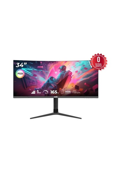 34 Cube Pa-34v165c Va 1ms 165hz Hdmı Dp Type-c Usb 2k Wqhd 3440x1440 Freesync Curved Yukseklık Ayarı