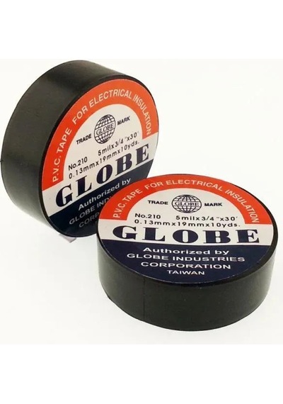 Globe İzole Bant 19 Mm Siyah Yüksek Yapışkanlık Özelliği İle Dayanıklı Pvc Malzeme