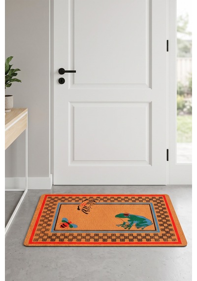 Villadia Home Textile Kapı Önü Paspası Kaymaz Taban Dekoratif Paspas Ev Giriş Antre İç Ve Dış Mekan Paspası 45x70 Cm 28ypycoco
