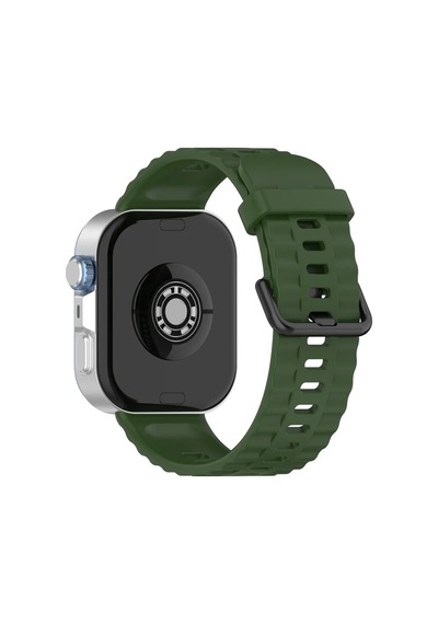 Newface - 946 - Huawei Apple Watch Uyumlu Fit 3 Kla Kordon - - Csmo-tex - Koyu Yeşil