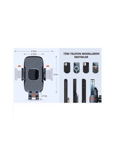 Araç Içi Otomatik Telefon Tutucu Cam Ve Torpido Için Yüksekkalite