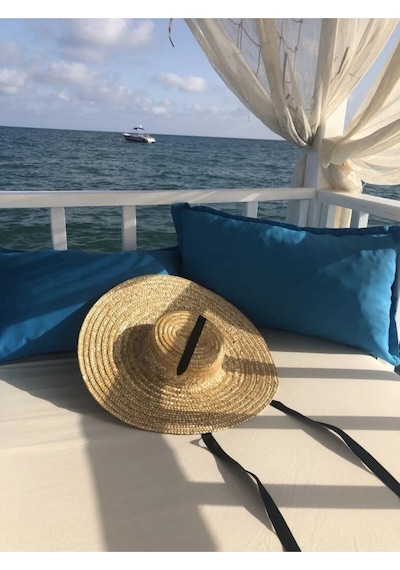 Shopiolog Tulum Ince Maxi Doğal Hasır Şapka