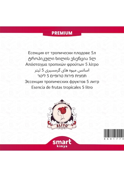 Premium Tropikal Meyve Esansı 5 Litre Tropikal Meyveler