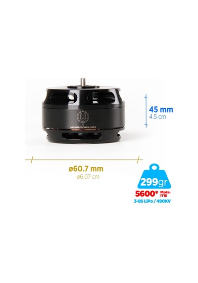 T-motor U Power Type U U7 V2.0 490kv Brushless Fırçasız Uav Motor Multikopter Multi-rotor Quadcopter Hexacopter Drone Motoru