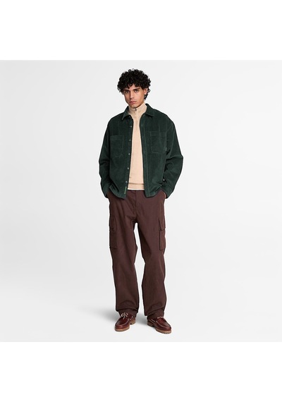 Timberland Corduroy Overshirt Erkek Gömlek-34597 Yeşil