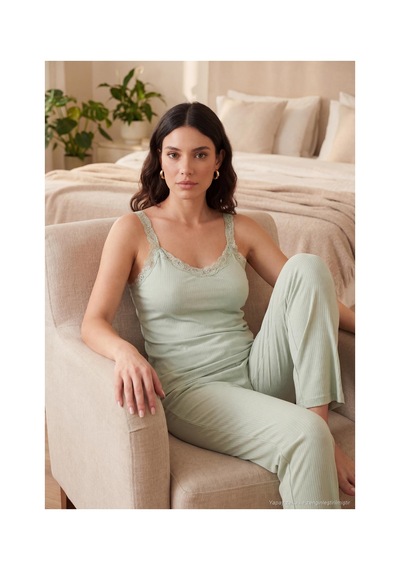 Lela Bayan Pijama Takımı 65770822 Yeşil