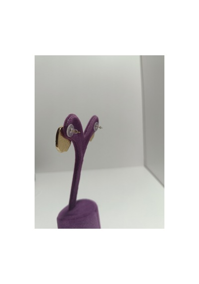 Gold Kaplama Salyangoz Küpe Sarı - 725638222 Sarı