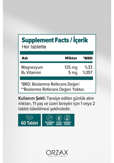 Magnezyum Complex 60 Tablet X 3 Adet